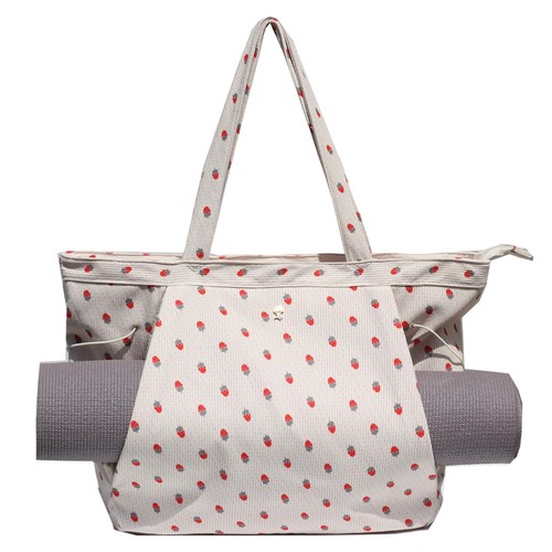 Corduroy yoga tote bag - yoga,