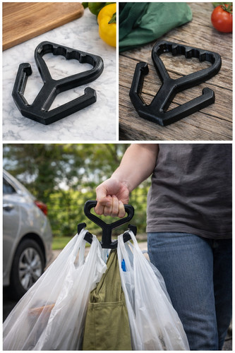 Grocery bag carrier - bag, handle
