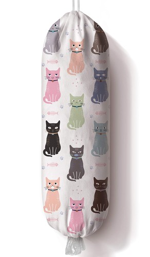 Cat grocery bag storage - cat,