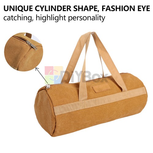 Portable washed canvas pouch - portable,