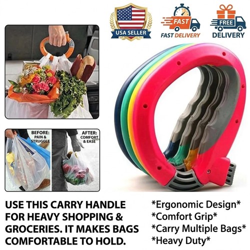 Shopping bag carrier - bag, handle